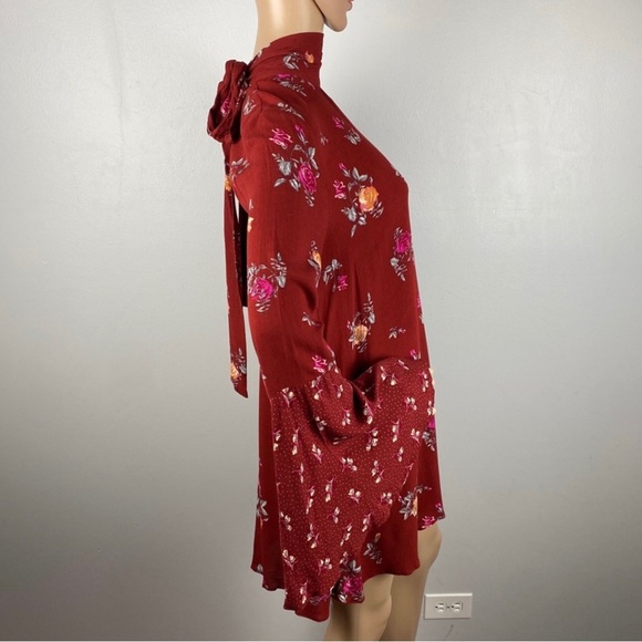 NEW FREE PEOPLE REVOLVE FLORAL PRINT TUNIC MINI DRESS - Picture 5 of 8
